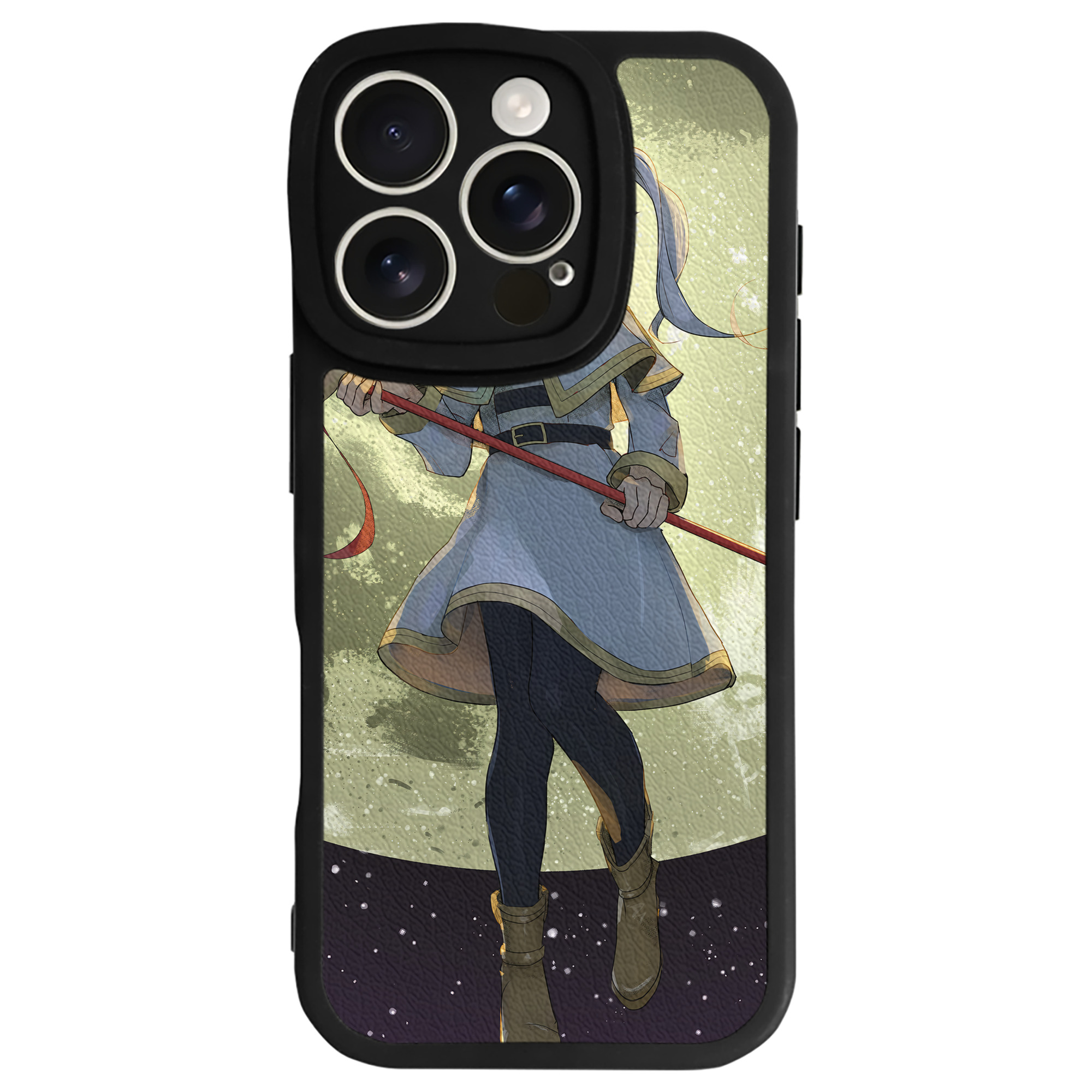 （画像用） 葬送のフリーレン Frieren 【iPhone 16シリーズ対応】シリコンスマホケース（レザー調） 材質：シリコン